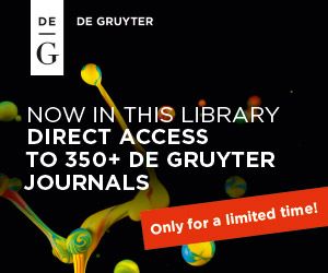 Journals De Gruyter Publishers - dostęp do e-czasopism