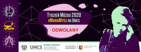 Tydzień Mózgu 2020 #MariaMyśli na UMCS - odwołany