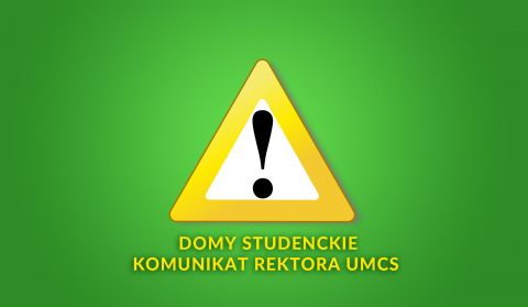 Komunikat Rektora UMCS - domy studenckie