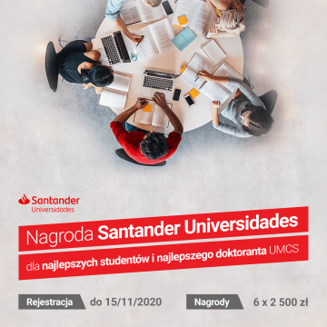 Nagroda Santander Universidades dla najlepszych studentów...