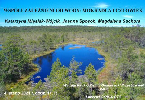 Join us for a lecture on wetlands (4 February, 17:15)