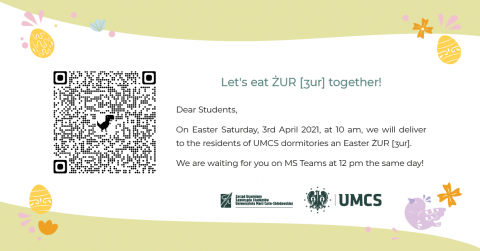 Easter treats for students staying in UMCS dormitories