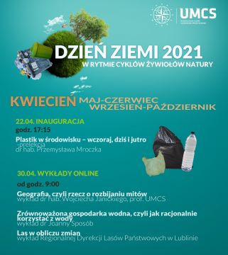 Dzień Ziemi 2021 na Wydziale Nauk o Ziemi i Gospodarki...