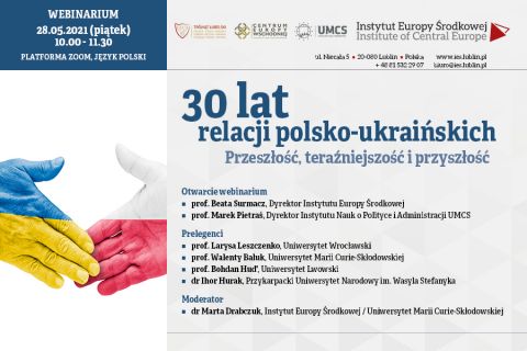  Webinarium "30 lat relacji polsko-ukraińskich....