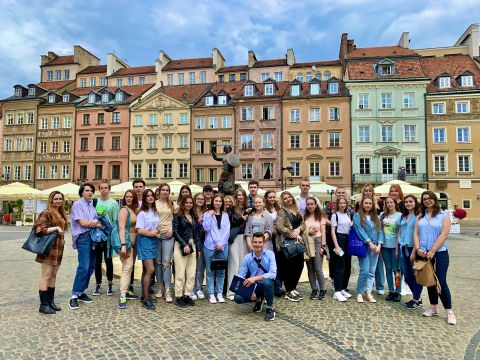 Интеграционный выезд иностранных студентов UMCS в Варшаву