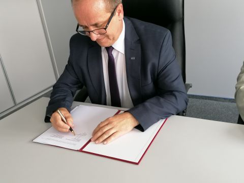 Podpisanie umowy o współpracy z Politechniką Dniprowską 