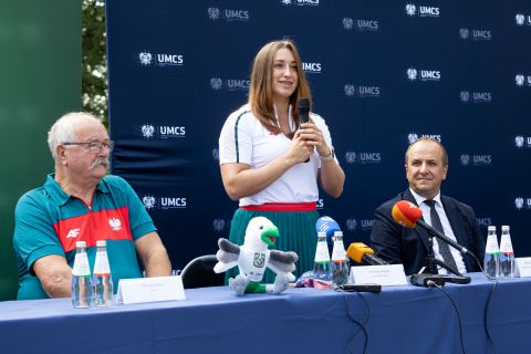 Malwina Kopron odwiedziła UMCS