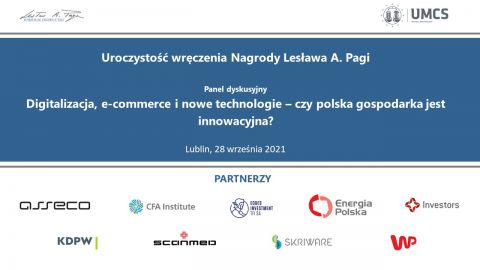 Uroczystość wręczenia Nagrody Lesława A. Pagi / Panel...