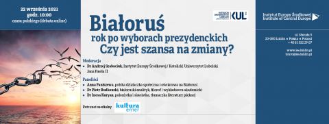 Webinarium IEŚ: Białoruś rok po wyborach prezydenckich....