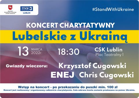 Koncert charytatywny "Lubelskie z Ukrainą"