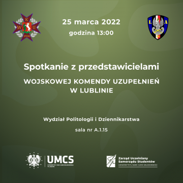 Zaproszenie na spotkanie z przedstawicielami WKU w Lublinie