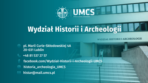 Webinar Wydziału Historii i Archeologii UMCS