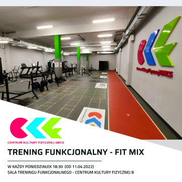Trening funkcjonalny FITMIX w CKF od 11.04.2022!!!