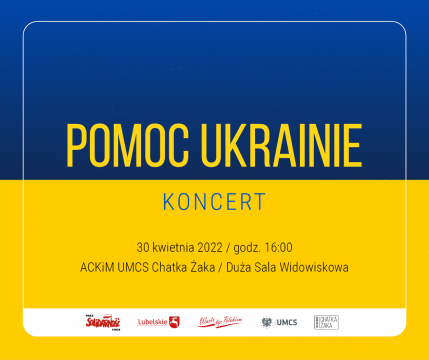 Zaproszenie na koncert POMOC UKRAINIE