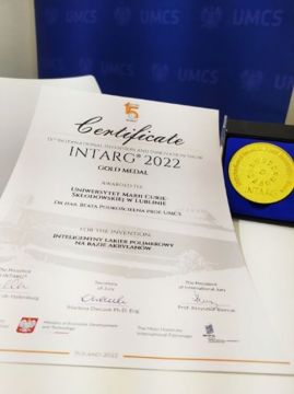 Złoty medal oraz Puchar Europe France Inventeurs dla UMCS...