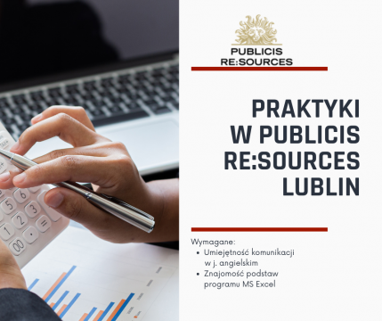 Praktyki w Publicis Re:Sources Lublin - dział księgowości