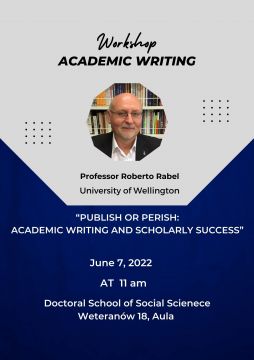 Workshop “Publish or Perish: Academic Writing and...