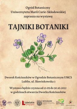 "Tajniki botaniki" - wystawa w Dworku...