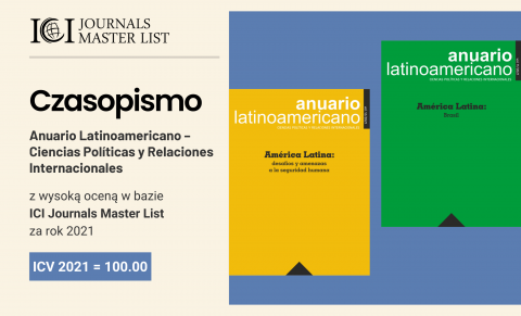 Wynik oceny czasopisma „Anuario Latinoamericano –...