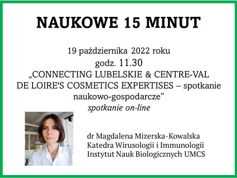 Naukowe 15 minut: dr Magdalena Mizerska-Kowalska