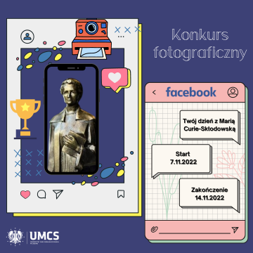Konkurs fotograficzny „Twój dzień z Marią Curie-Skłodowską” 