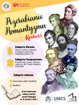 „Przerabianie romantyzmu” - konkurs dla młodzieży szkół...