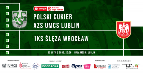 Mecz koszykarek Polski Cukier AZS UMCS Lublin i 1KS Ślęza...