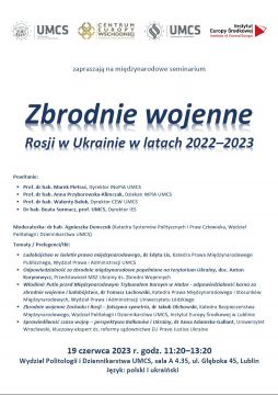  Zbrodnie wojenne Rosji w Ukrainie w latach 2022-2023 |...