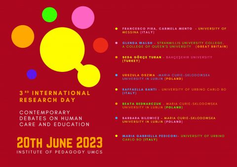 3rd International Research Day Contemporary debates on...