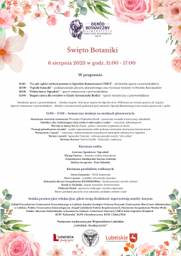 Święto Botaniki - zaproszenie