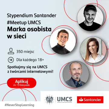 Stypendium Santander | #Meetup UMCS Marka osobista w...