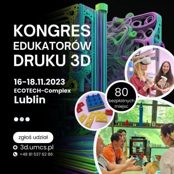Weź udział w Kongresie Edukatorów druku 3D