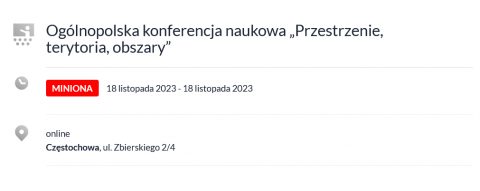 Doktorant Stanisław Kamiński wziął udział Ogólnopolskiej...