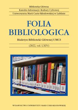 „Folia Bibliologica” (2022, vol. 64)