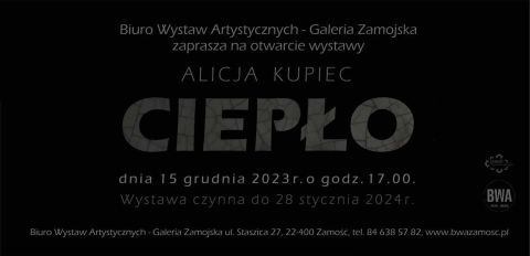 Zapraszamy na wystawę p. dr hab. Alicji Kupiec, prof....