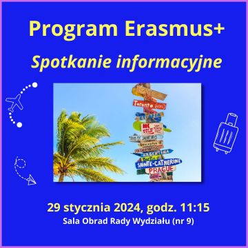 Program Erasmus+ - spotkanie informacyjne | 29.01.2024