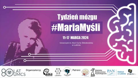 Tydzień Mózgu #MariaMyśli na UMCS startuje 11 marca!