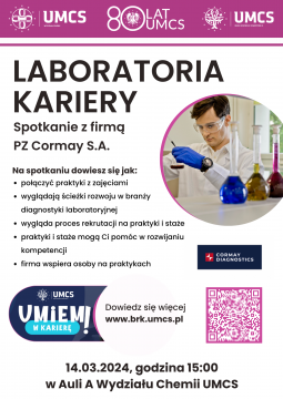 Laboratoria Kariery - Spotkanie z firmą PZ Cormay S.A. na...