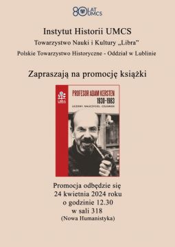Promocja książki o Prof. A. Kerstenie