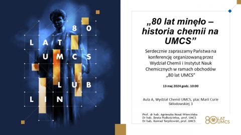 80 lat minęło. Historia chemii na UMCS | konferencja