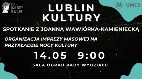 Lublin Kultury | spotkanie z Joanną Wawiórką-Kamieniecką