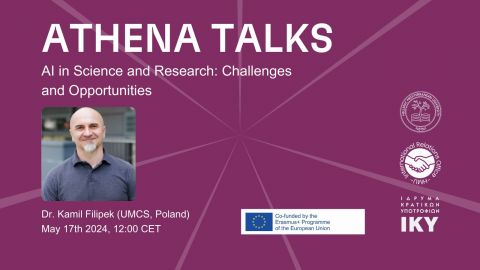 ATHENA Talk z dr. Kamilem Filipkiem (UMCS, Polska)