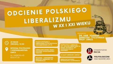 Odcienie polskiego liberalizmu w XX i XXI wieku | spotkanie 