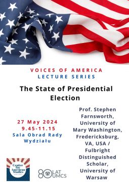 Voices of America: wykład prof. Stephena Farnswortha