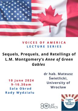 Voices of America: wykład prof. Mateusza Świetlickiego...