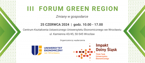 Zaproszenie na III Forum Green Region