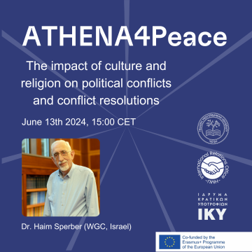 Invitation to ATHENA4Peace Talk organized by the Virtual...