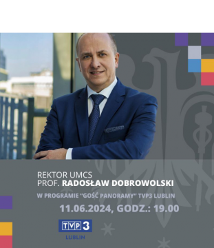 Rektor UMCS gościem TVP3 Lublin