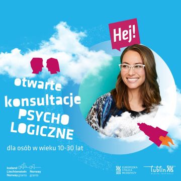 Otwarte konsultacje psychologiczne dla osób w wieku 10-30...