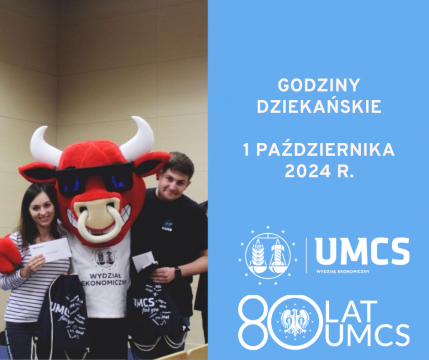 Godziny dziekańskie 1 października 2024 r.